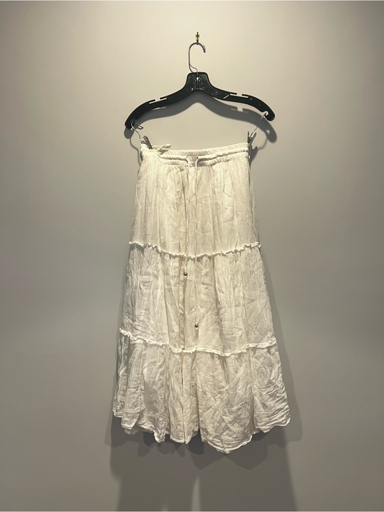 Dresses & Skirts - White Tiered Maxi Skirt - Lightweight
